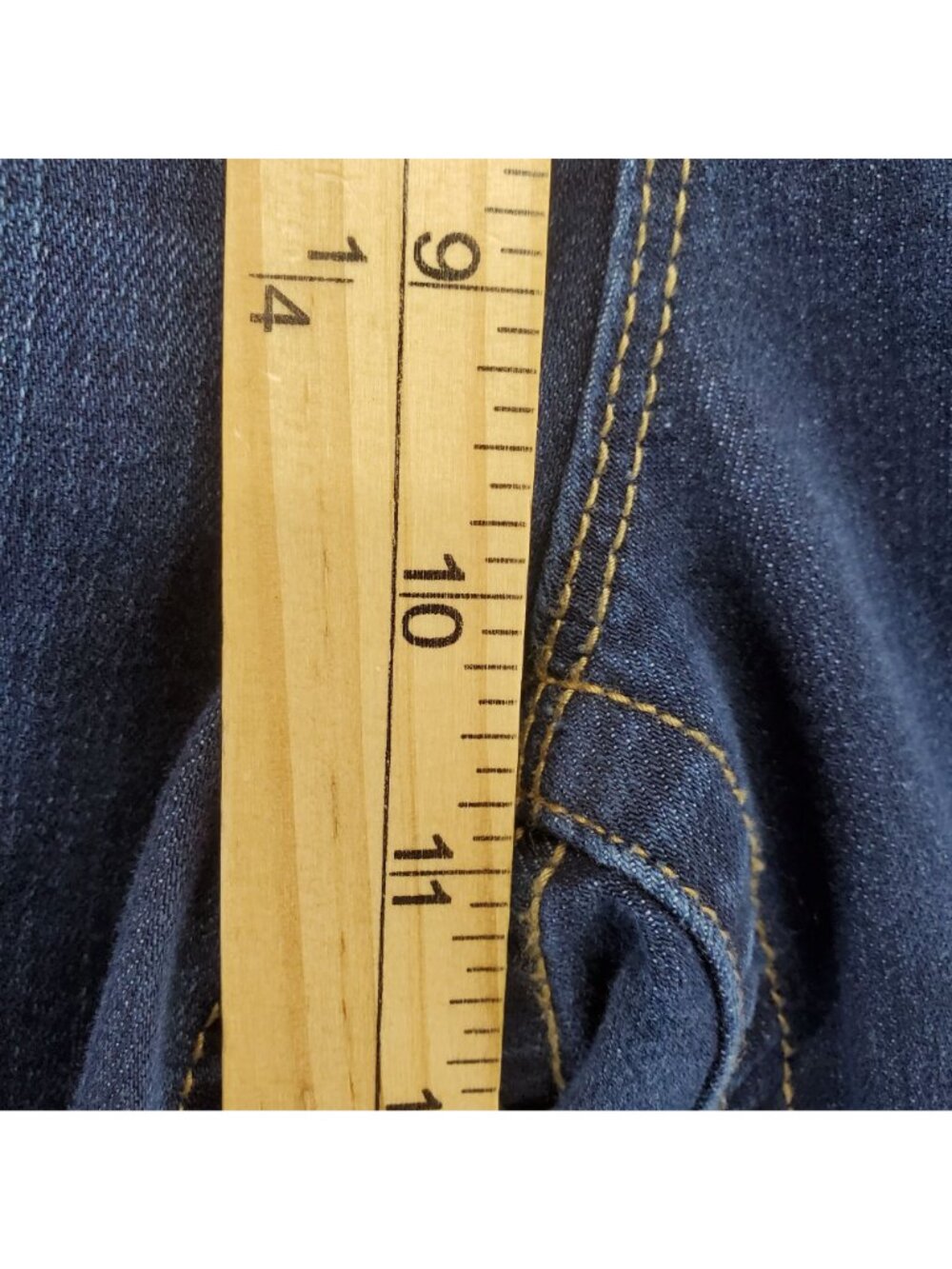 Seven7 Jeans Womens Size 12 Blue Tummyless High Rise Skinny London Wash Stretchy - Picture 7 of 13